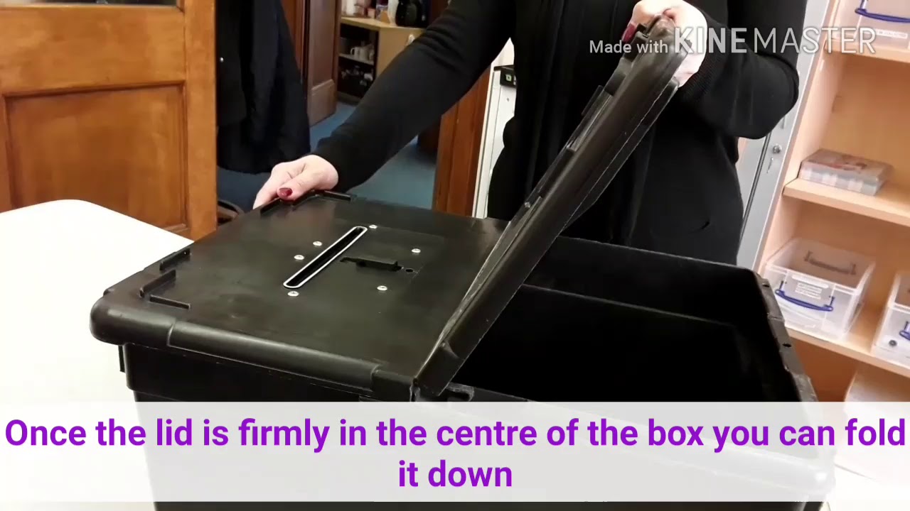 How to close a Ballot Box Lid