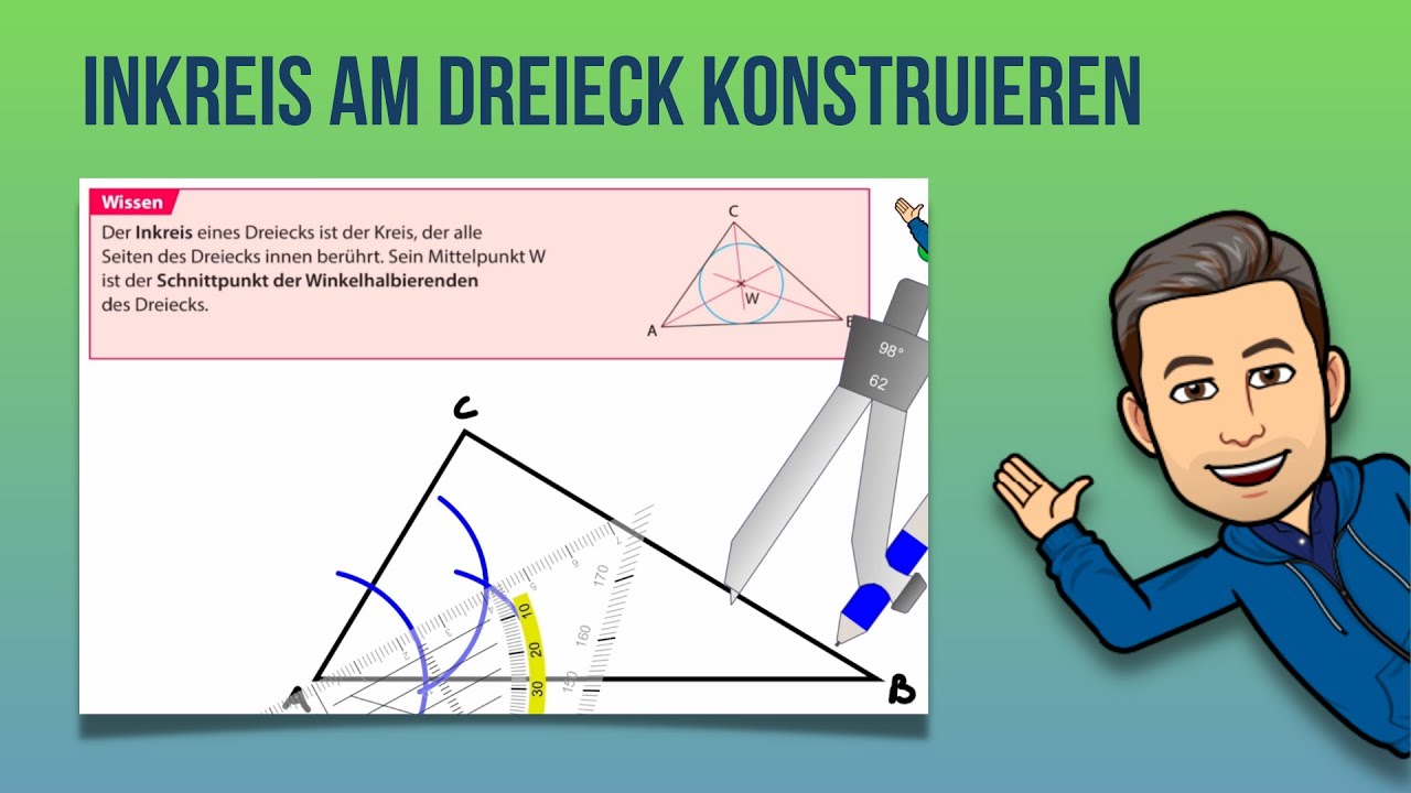 Inkreis am Dreieck konstruieren