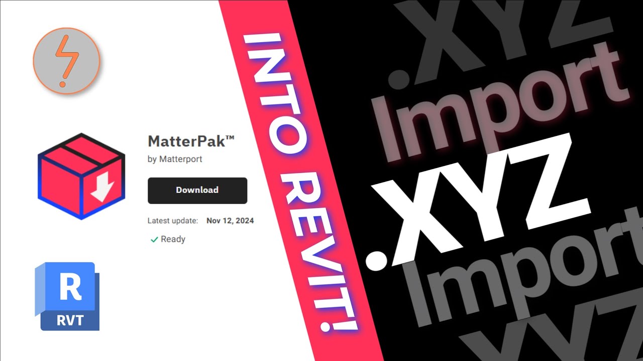Как импортировать файлы облаков точек Matterport XYZ в Revit