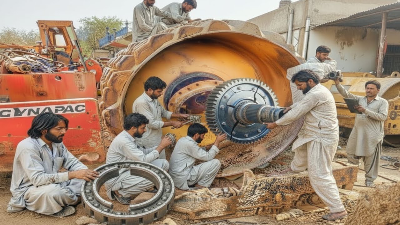 Incredible Detailed Dynapac Road Roller Final Drive Repair | Complete Restoration & Rebuild Process