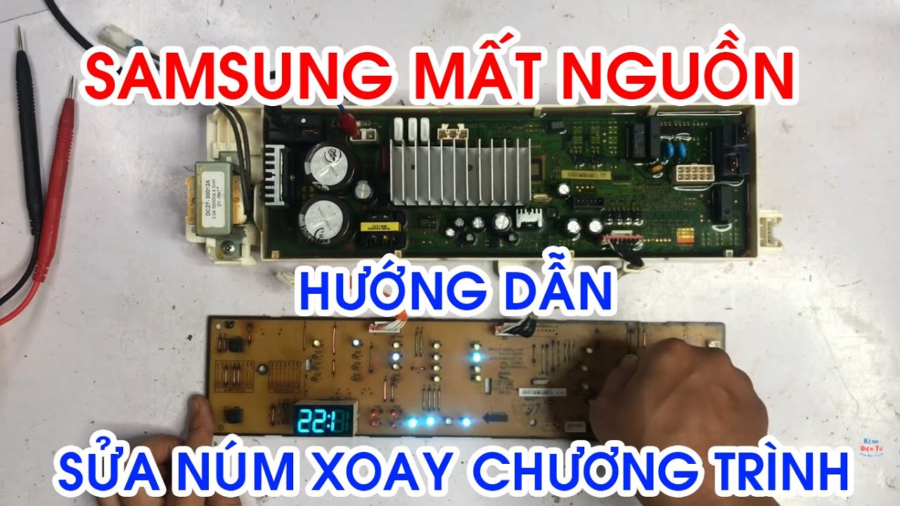 Sửa máy giặt Samsung inverter mất nguồn | Mẹo sửa núm xoay chương trình