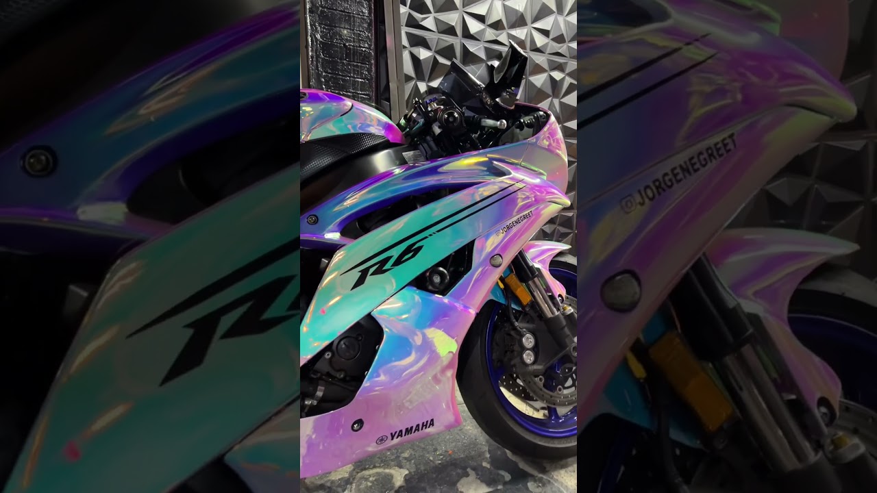 Cambio de look de mi Yamaha R6 wrap neo crome