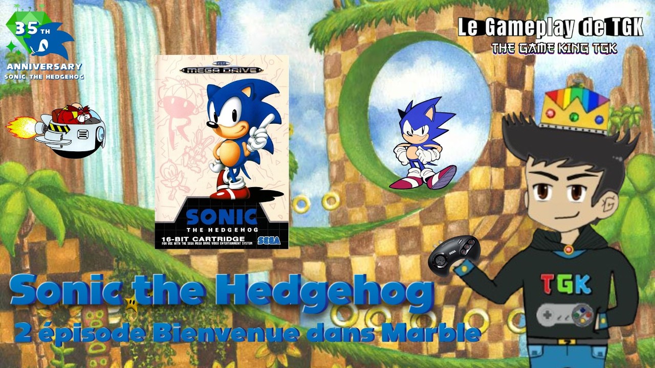 Le Gameplay de Sonic the Hedgehog sur Mega Drive avec TGK Épisode 2 #sonicthehedgehog