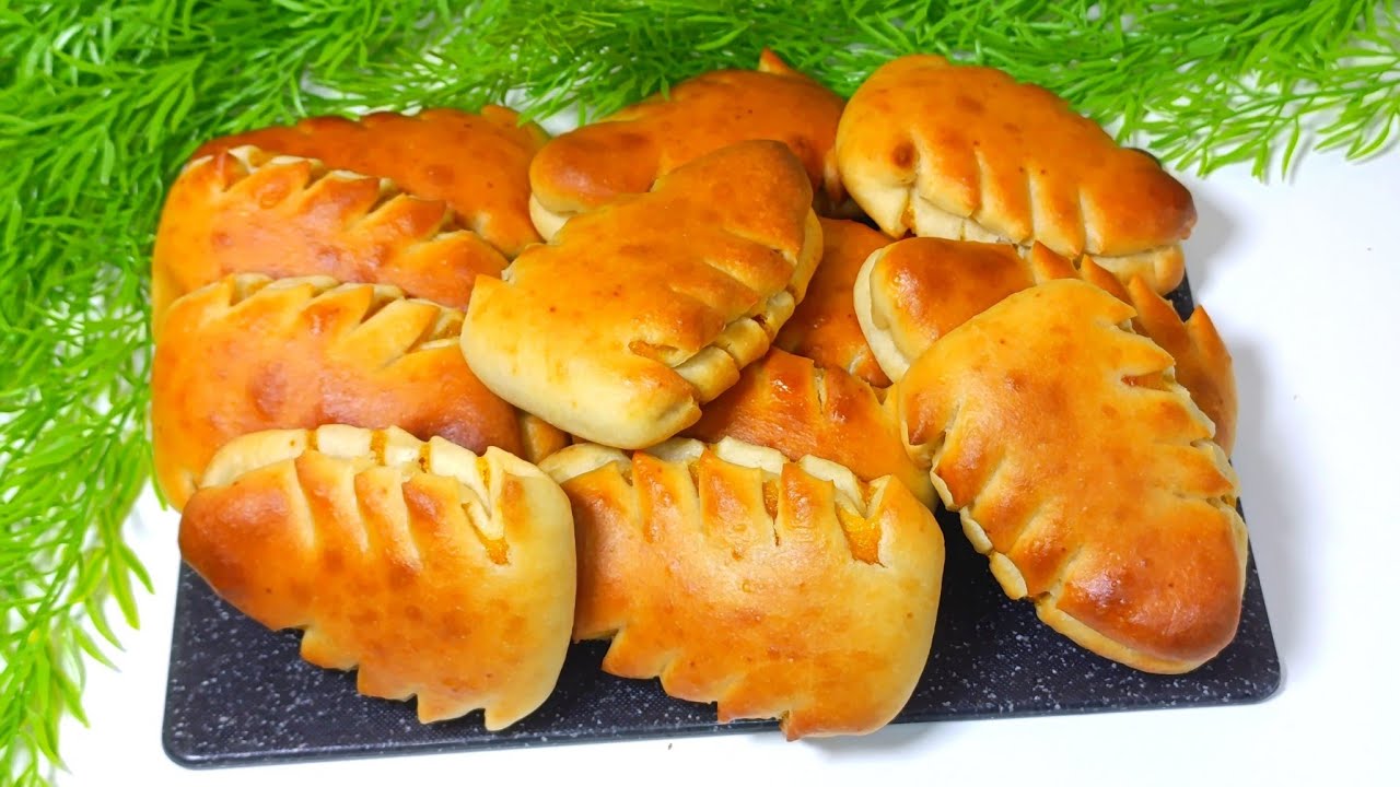 Булочки На кефире за 5 минут! Без дрожжей! Вкуснейшие булочки с начинкой к чаю!