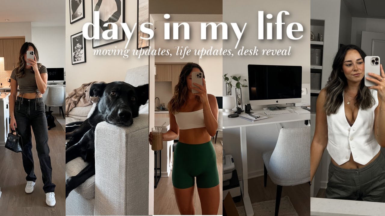VLOG: all the moving & life updates, new coffee recipe, poshmark listings, new desk reveal