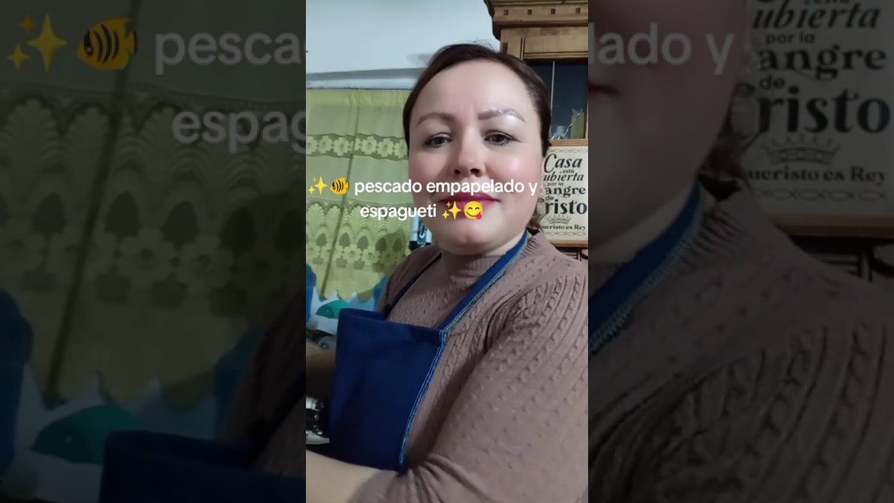 🖐️✨rico pescado empapelado y espagueti ✨