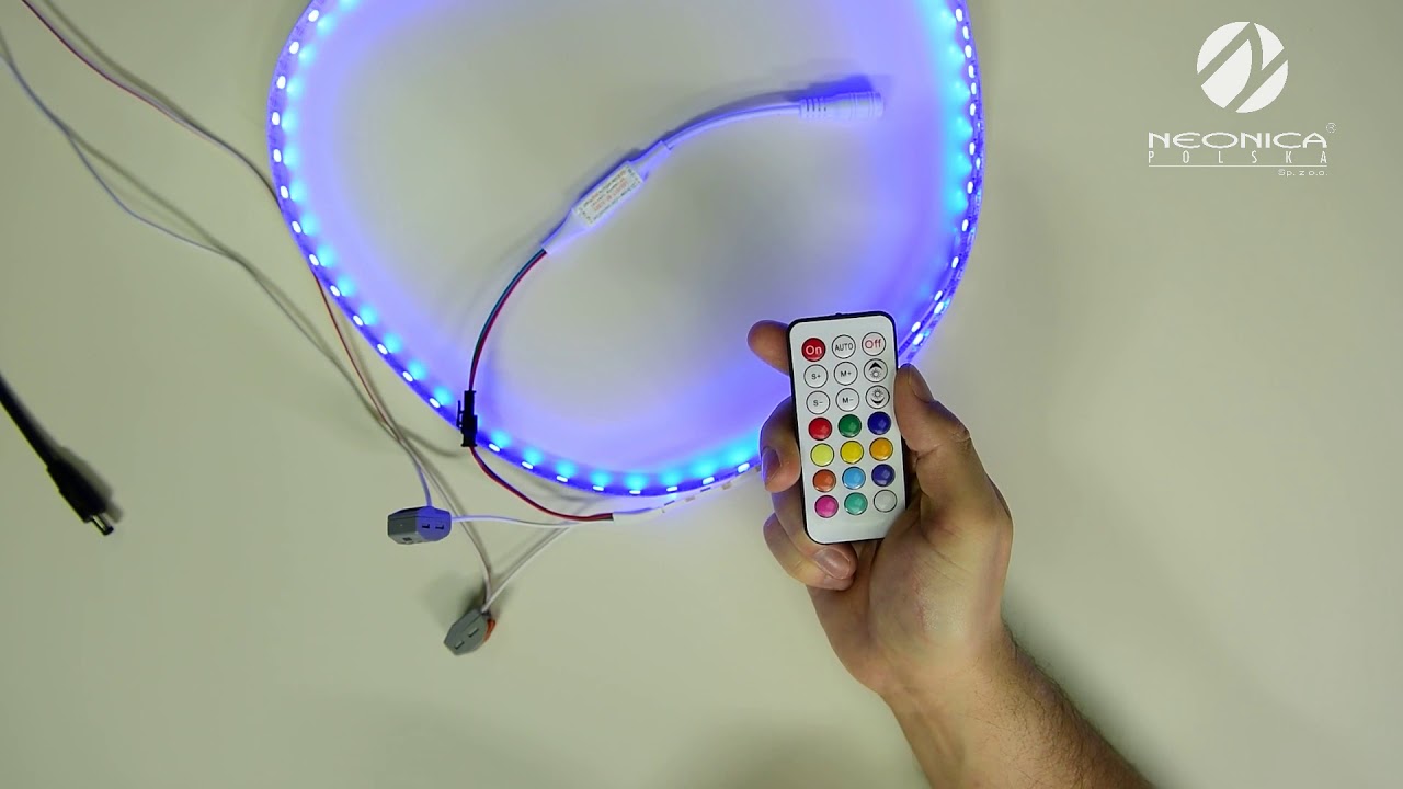 Taśma LED Neonica RGB IC SK6812 - Podłączenie