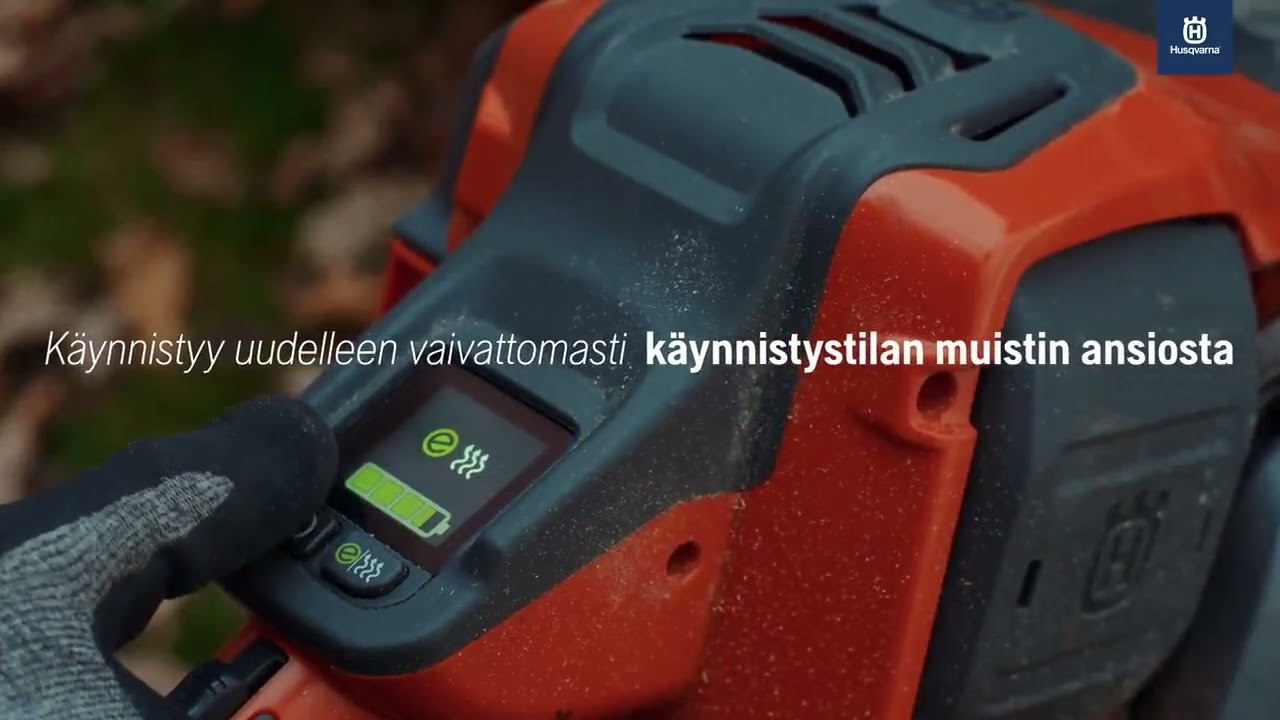 Husqvarna 550i XP® - Uutuus akkukäyttöinen moottorisaha Husqvarnalta!