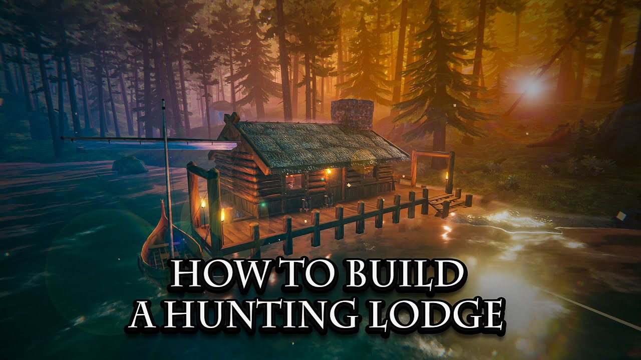 Valheim: how to build a hunting lodge | охотничий домик (timelapse)