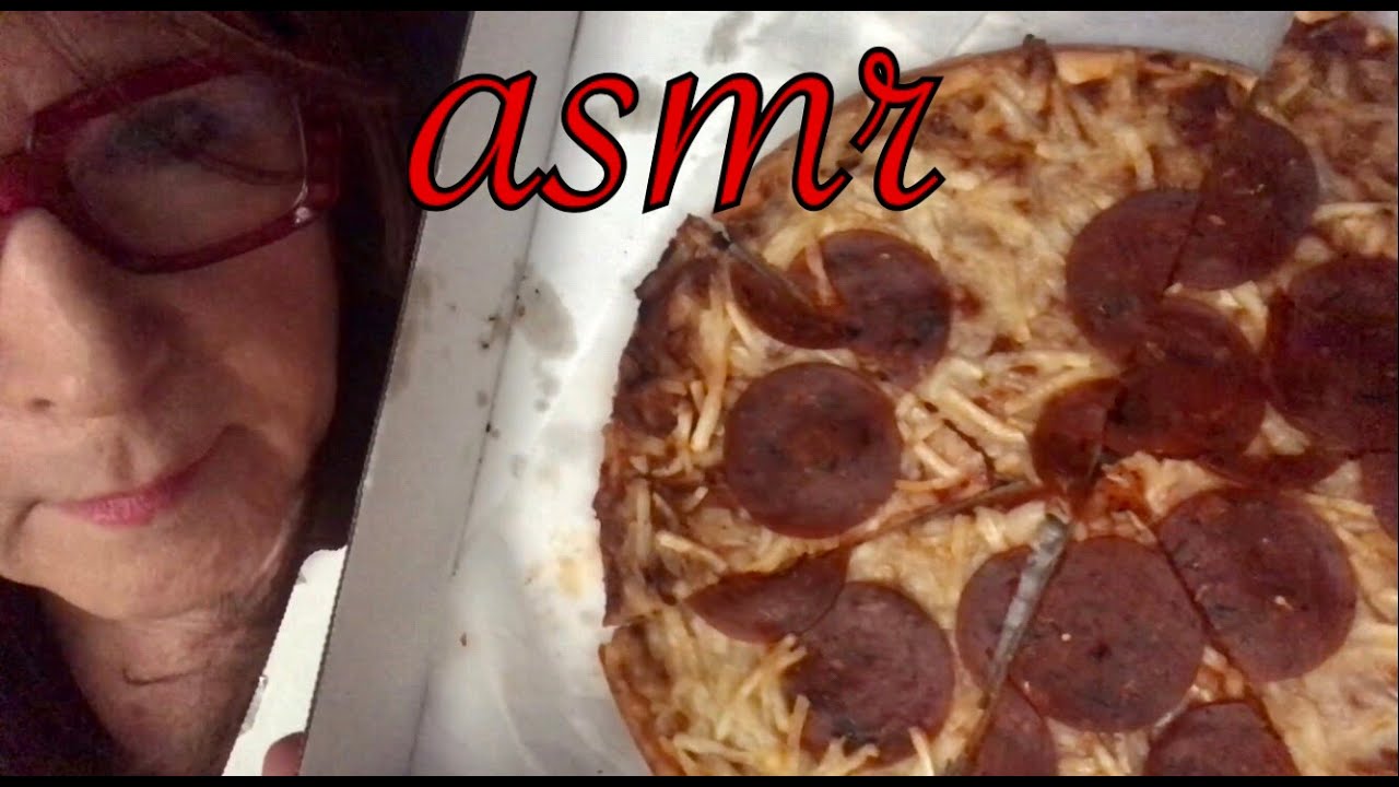 Eat with me on National Pizza Day, Quiet ASMR Cold Crunchy Pizza, Pickles, Kombucha up close