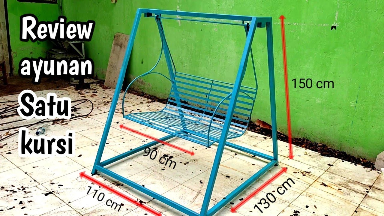 review ayunan dari besi rangka besi hollow 4x4, || Swing of iron