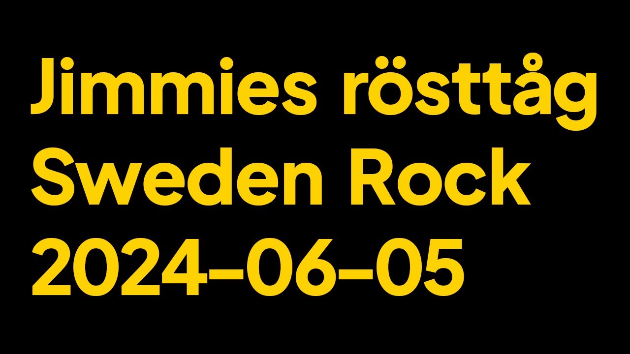Jimmie Åkessons rösttåg på Sweden Rock