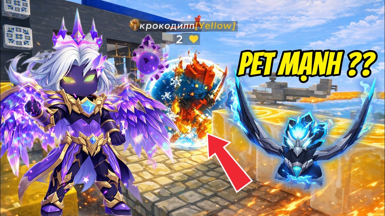 (Blockman Go) Bedwars: Testing the True Power of the Black Crow Pet and the Unexpected Outcome??