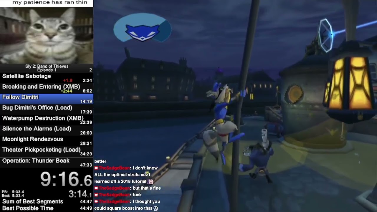 Sly 2: Band of Thieves - Episode 1 Any% Speedrun in 36:38