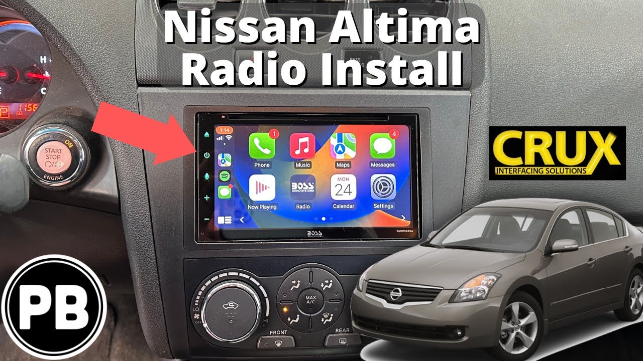 Установка радиоприемника Nissan Altima 2007–2013 гг.