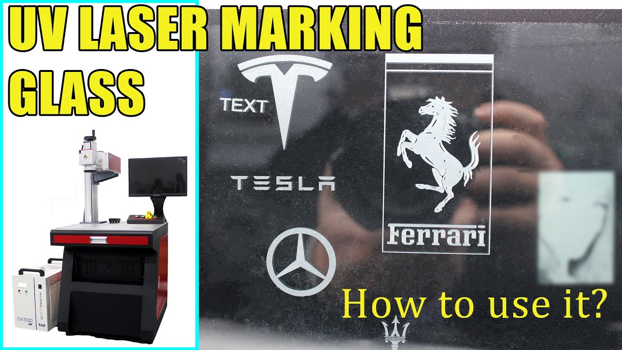UV laser marking machine for glass engraving