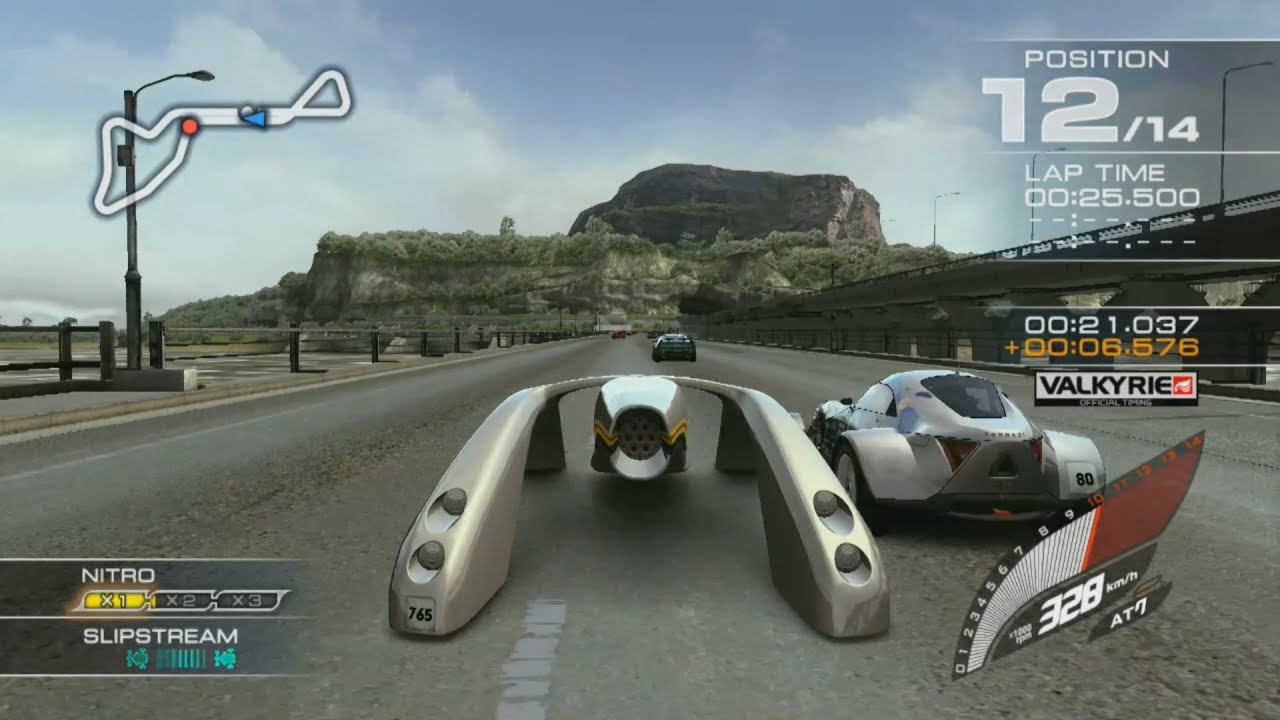 Ridge Racer 7 Maker's Trial ZOLGEAR with 490B at Shadow Caves R [Control view]