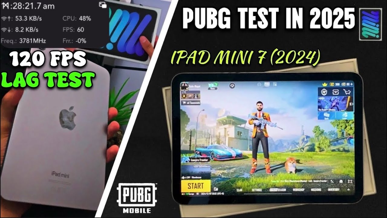 IPAD MINI 7 (2024) 120 FPS TEST!! 5 Fingers Claw Handcam | PUBG MOBILE