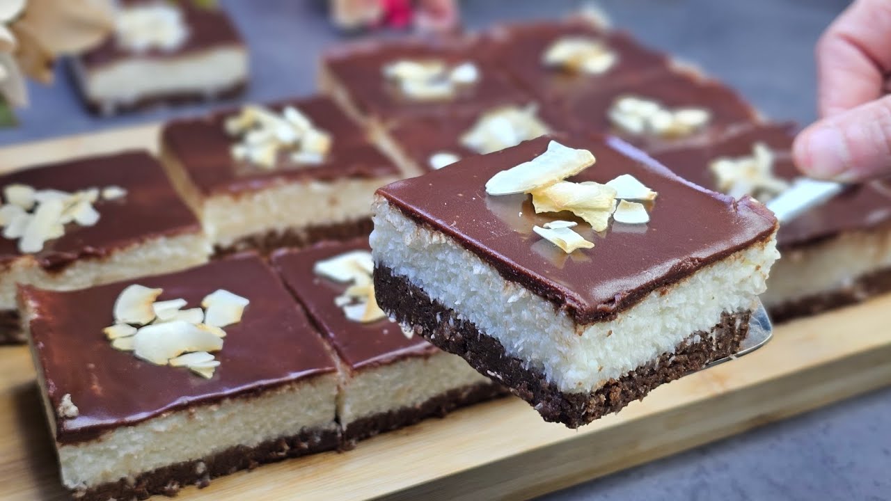 Bounty Torta për 10 Minuta - Ëmbëlsira Perfekte E lehtë dhe plot Shije 👌