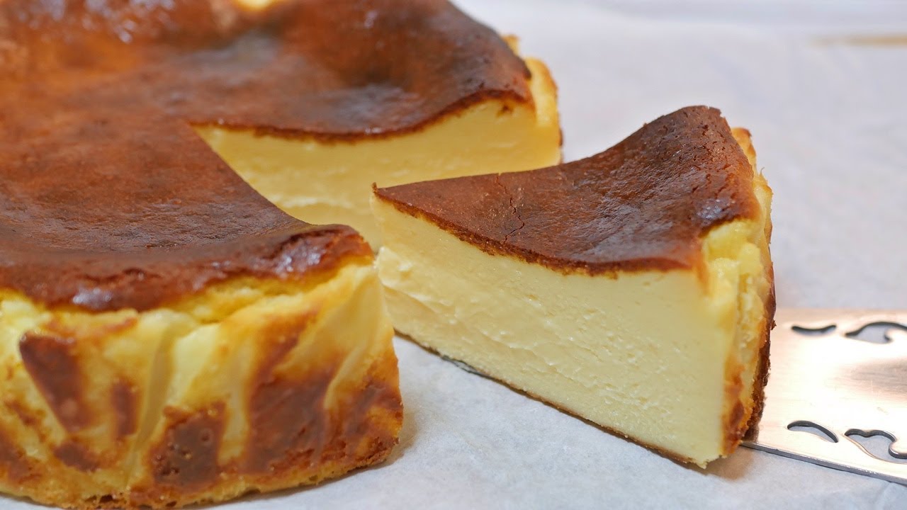 鬼ウマ！優しい甘さのとろとろホワイトチョコバスチー Moist and rich White chocolate Basque cheese cake