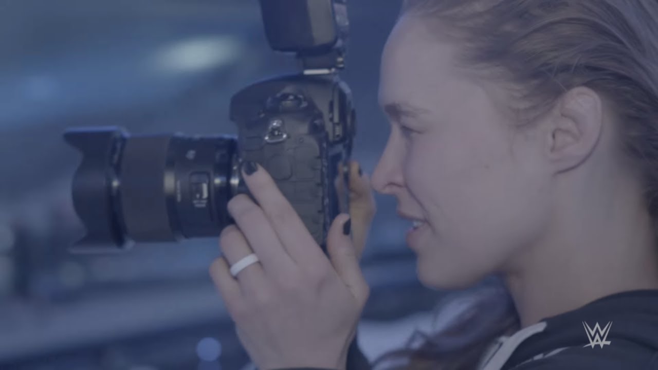 Rousey Rousey pulls double duty as a WrestleMania photographer: Exclusive, April 26, 2018
