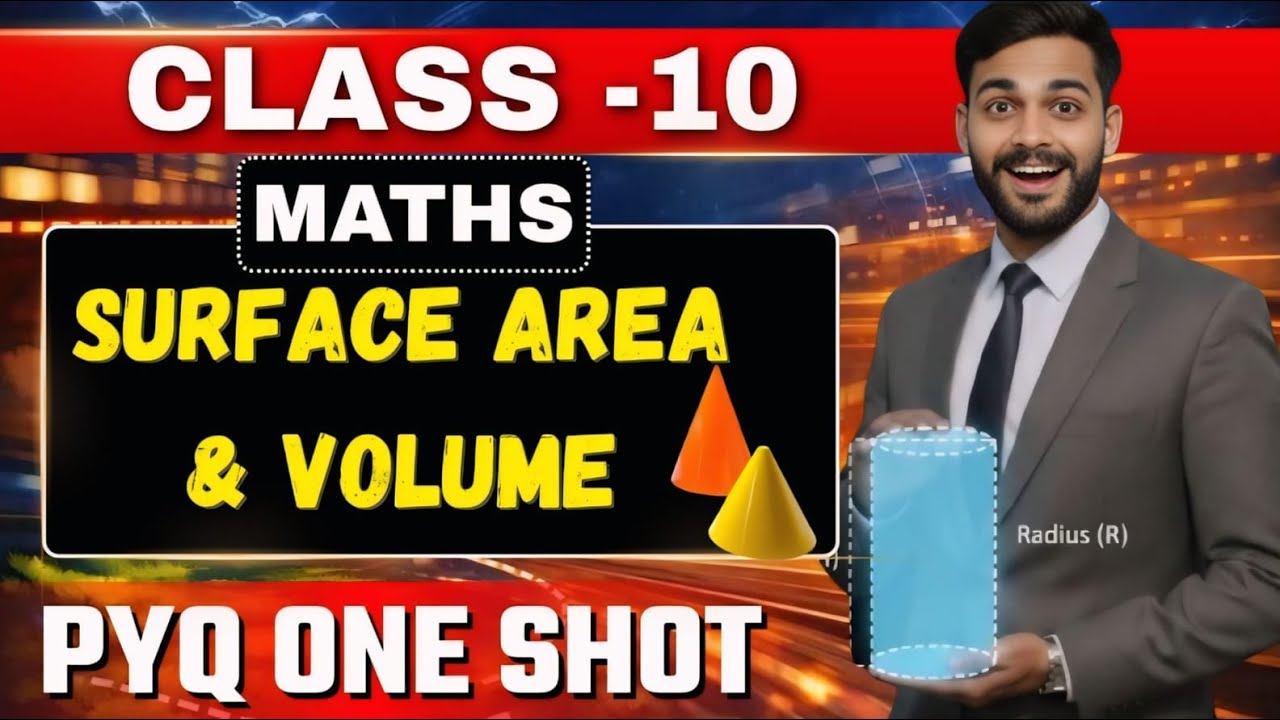 MOST IMPORTANT QUESTION OF SURFACE AREA & VOLUME | CLASS-10 | CBSE | PYQ | NEXT RANKERS | SURYA SIR 