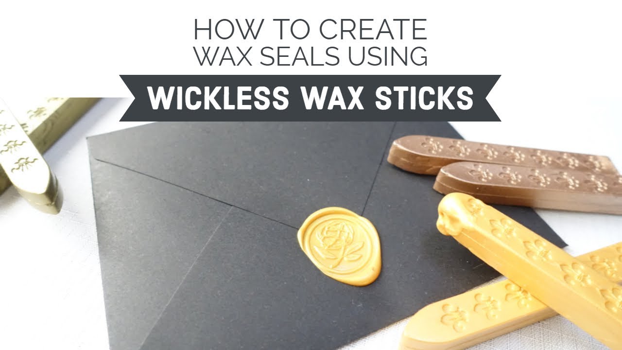How to create wax seals using wickless wax sticks