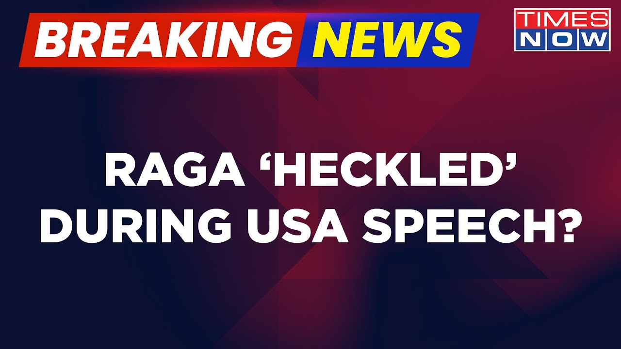 Breaking News | BJP's Amit Malviya Tweets That  Rahul Gandhi Was 'Heckled' During US Speech
