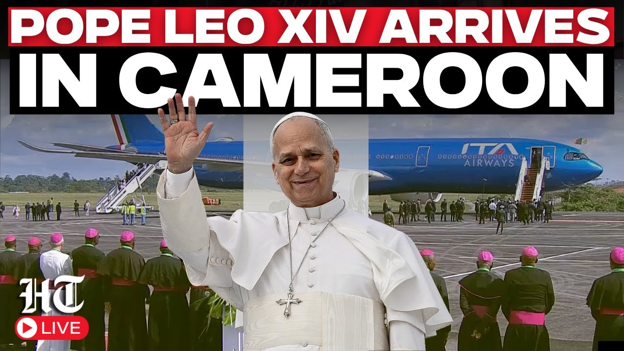 LIVE: Pope Leo XIV Arrives in Cameroon | Meets President Paul Biya and Visits Orphanage | Pope News