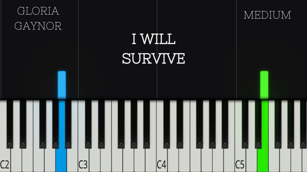 Gloria Gaynor - I Will Survive | MEDIUM Piano Tutorial