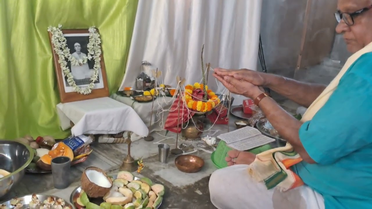 Bari te Dilam sottonarayan pujo🙏🏼🙏🏼 #pujo #satyanarayan #vlog 