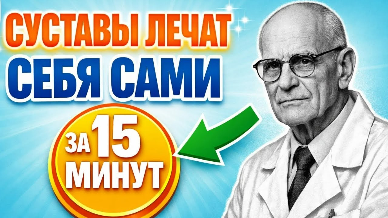15 минут и артроз ОТСТУПАЕТ! Метод Амосова шокировал врачей: суставы восстанавливаются САМИ