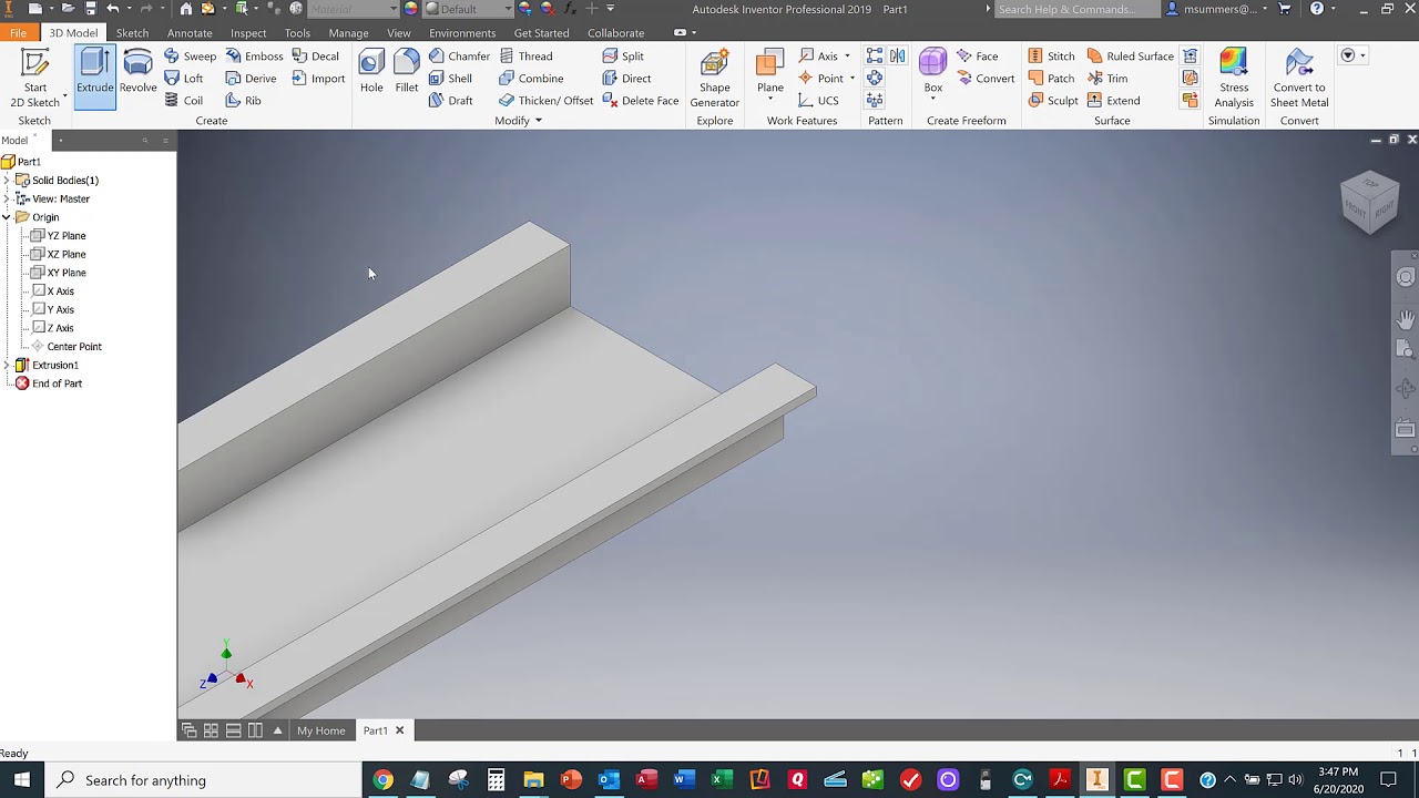 STS 502 - DIN Rail Inventor Modeling