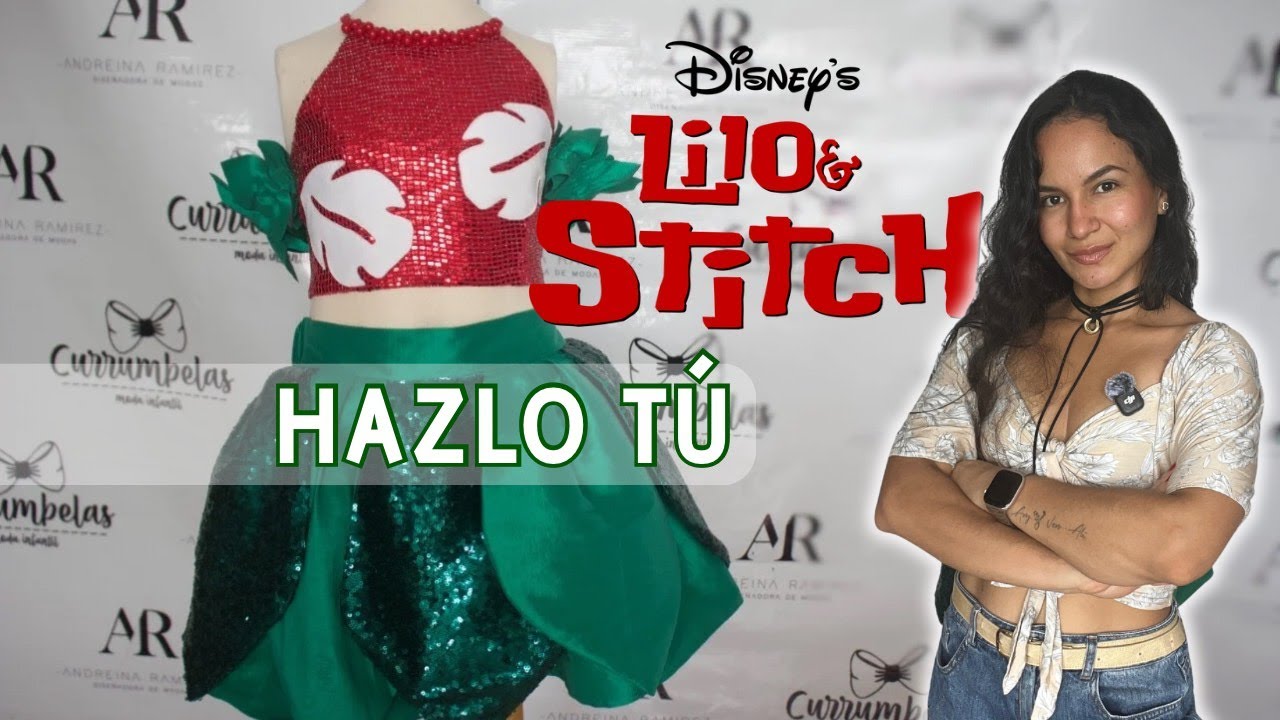 Como hacer un DISFRAZ de LILO de Lilo y Stich. Ropa de Hawaiana #halloween #liloystitch 