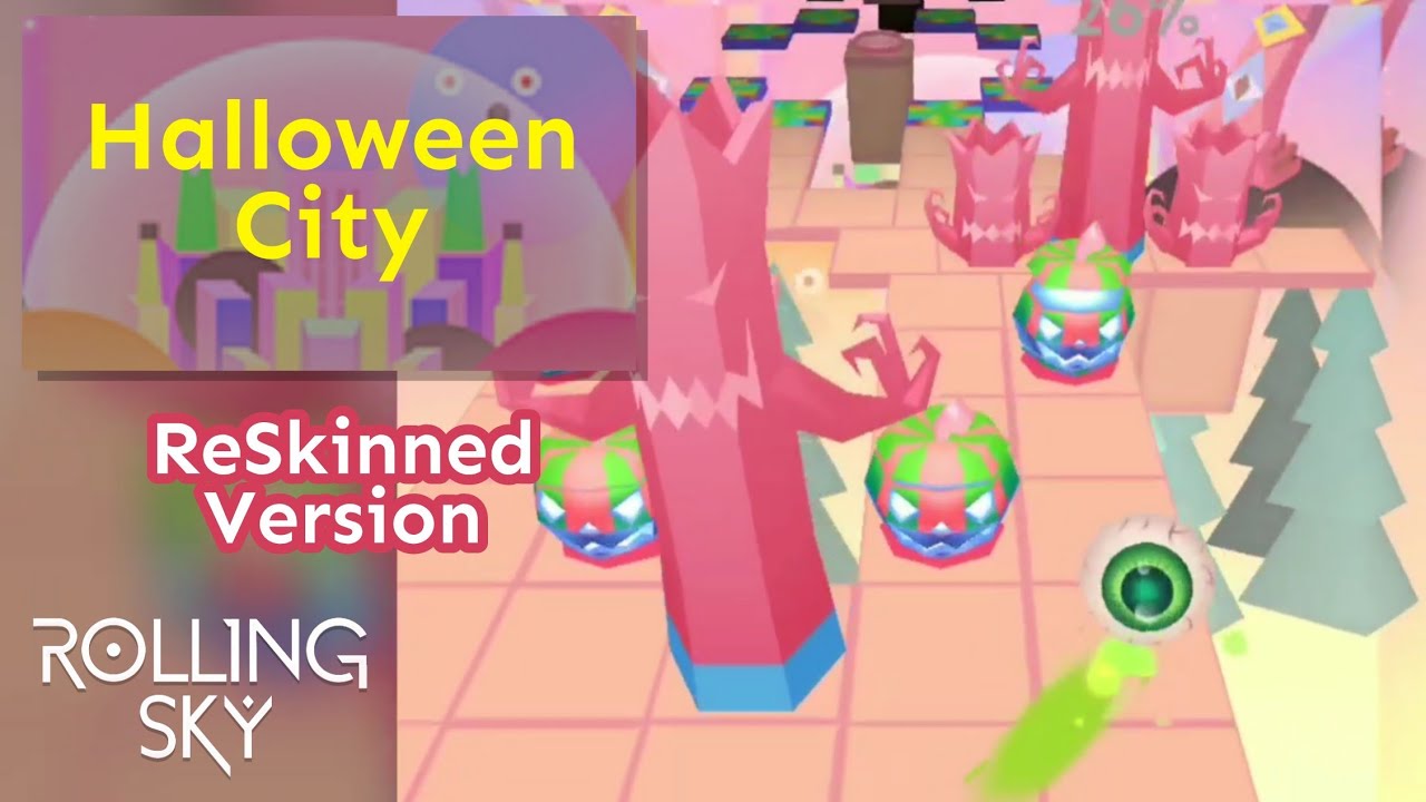 Rolling Sky - Halloween City (ReSkinned Version)