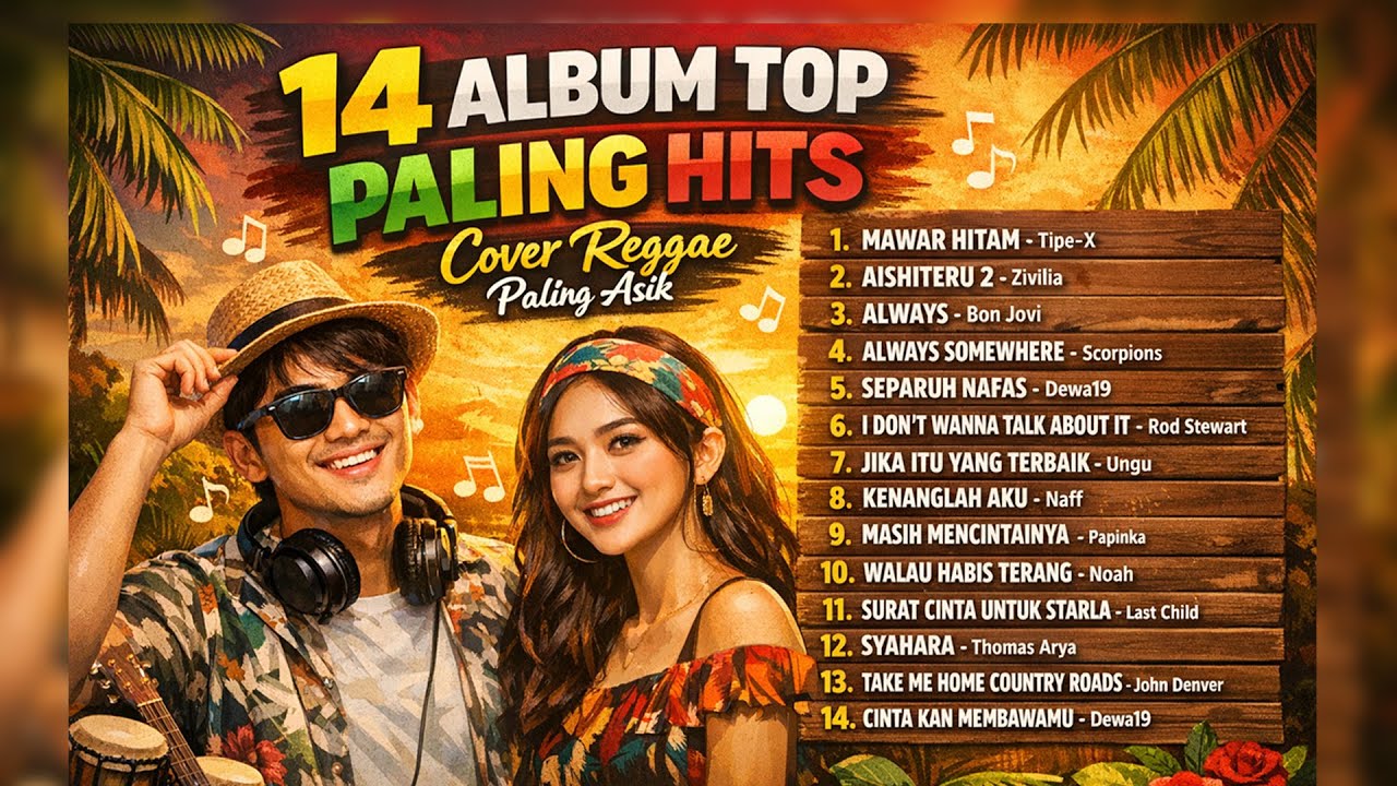 14 ALBUM TOP PALING HITS 🔥 Cover Reggae Paling Asik | Lagu Indonesia & Barat Full Album Santai