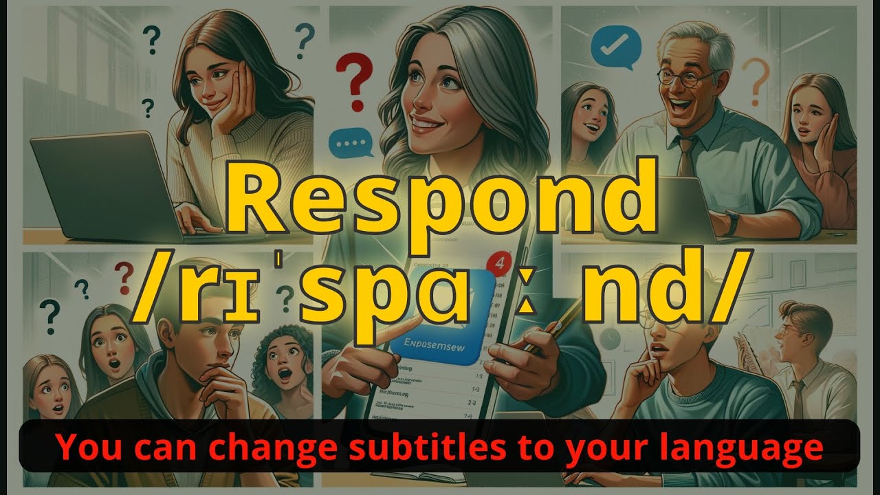 Respond meaning with 5 examples