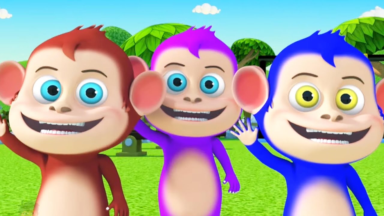 Paanch Pyare Bandar, पांच प्यारे बंदर, Hindi Rhymes & Kids Songs