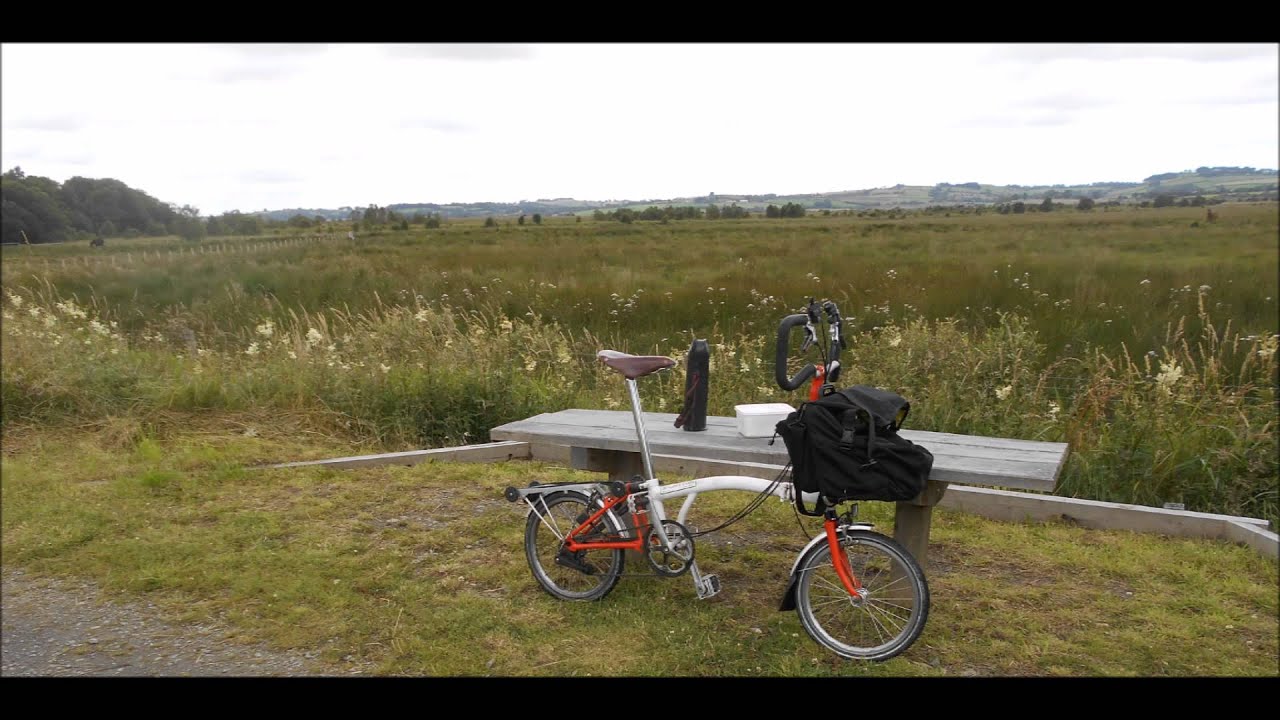 My Brompton Bicycle on the Ystwyth Trail to Tregaron Wales