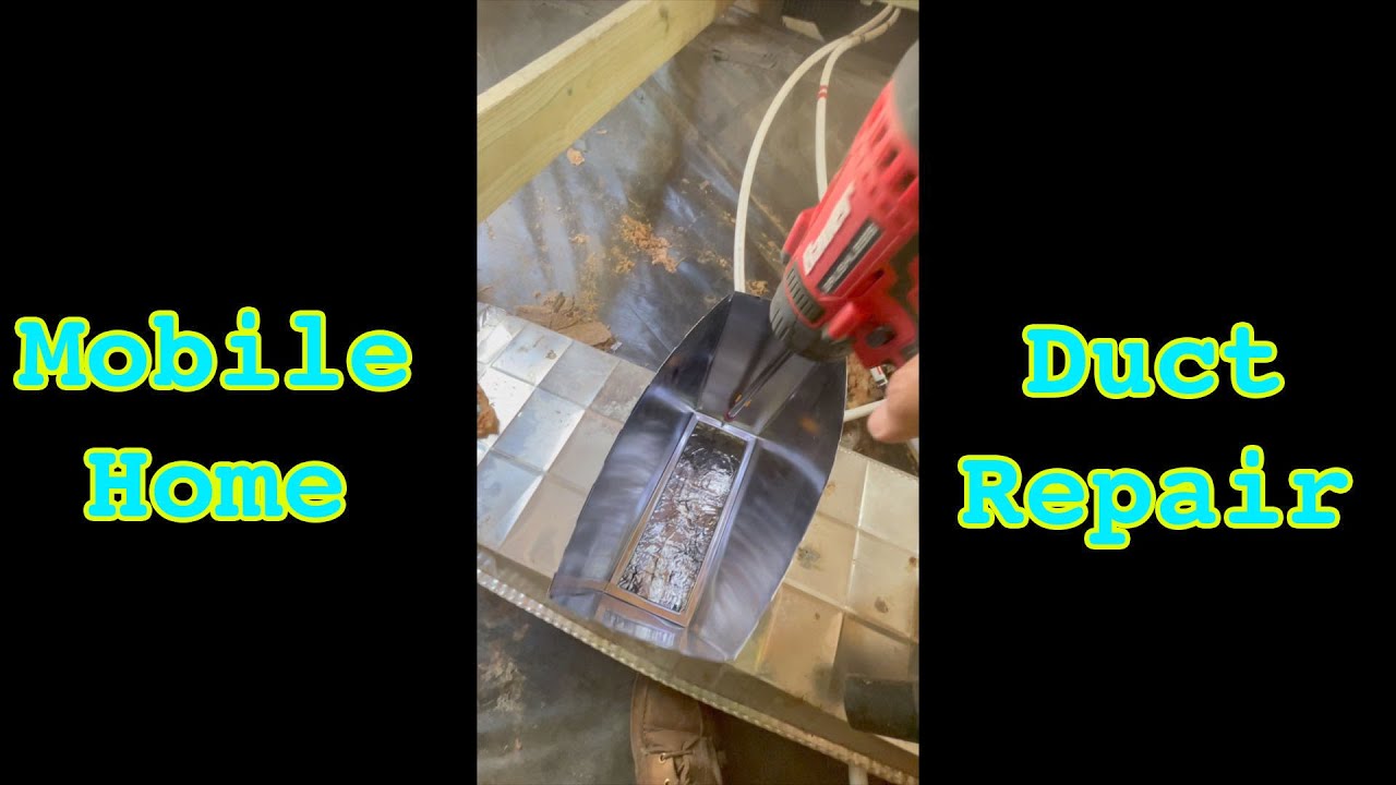 Mobile Home Vent Duct Repair #diy #mobilehomeremodel #hvac #homestead