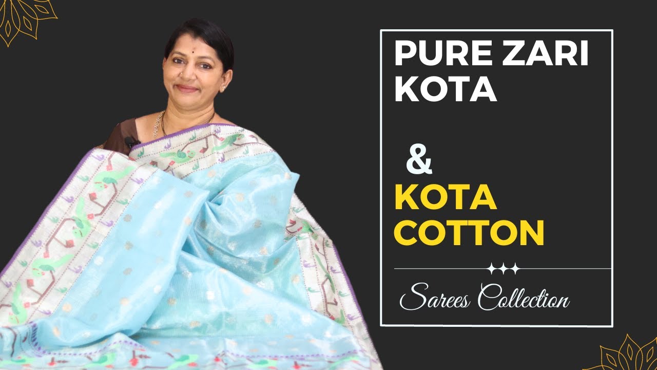 Pure Zari Kota & Pure Kota Cotton Sarees Collection | Gayathri Reddy |