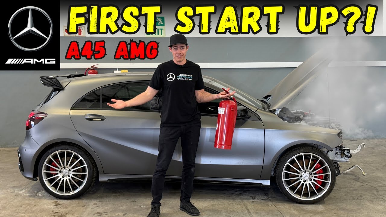 STARTING MY A45 AFTER I DID A FULL ENGINE REBUILD FOR THE VERY FIRST TIME.