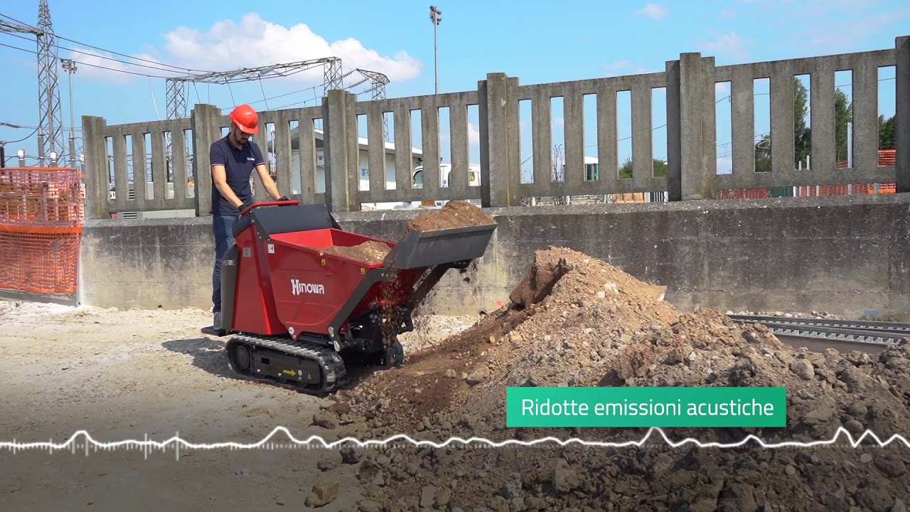 Hinowa - Minidumper elettrico HS701E Lithium-ion in cantiere