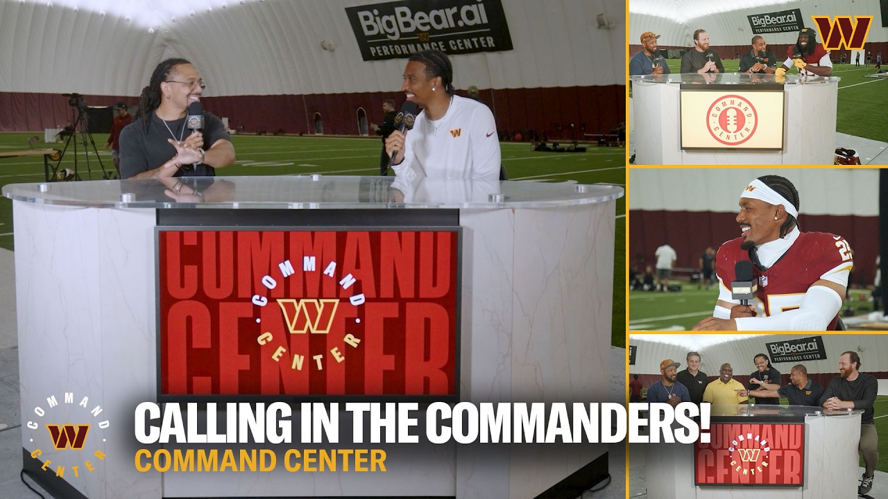 Jayden Daniels 1-on-1, Commanders Catch up at Media Day & 2026 Expectations | Command Center | NFL