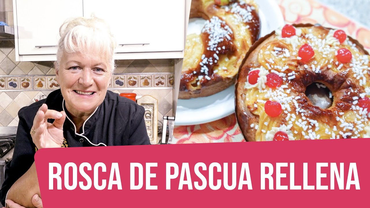 Rosca de Pascua rellena en dos versiones a lo Mirta Carabajal!