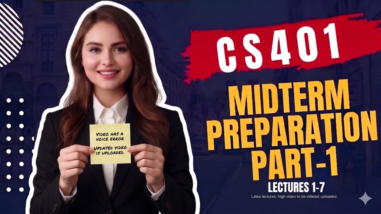 CS401 Midterm Preparation Spring 2026 | Lecture 1 to 10 | Topics & MCQs | VU FREE PRO GIFT 🎁 |