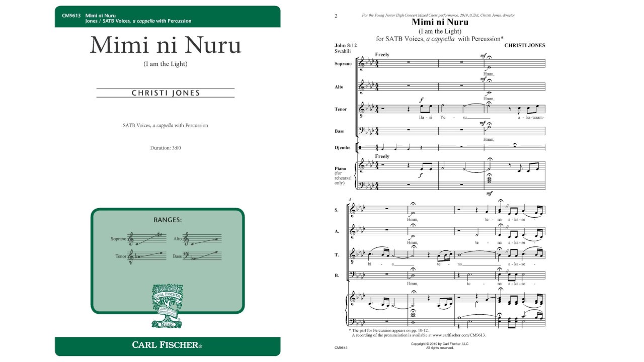 Mimi Ni Nuru (CM9613) by Christi Jones