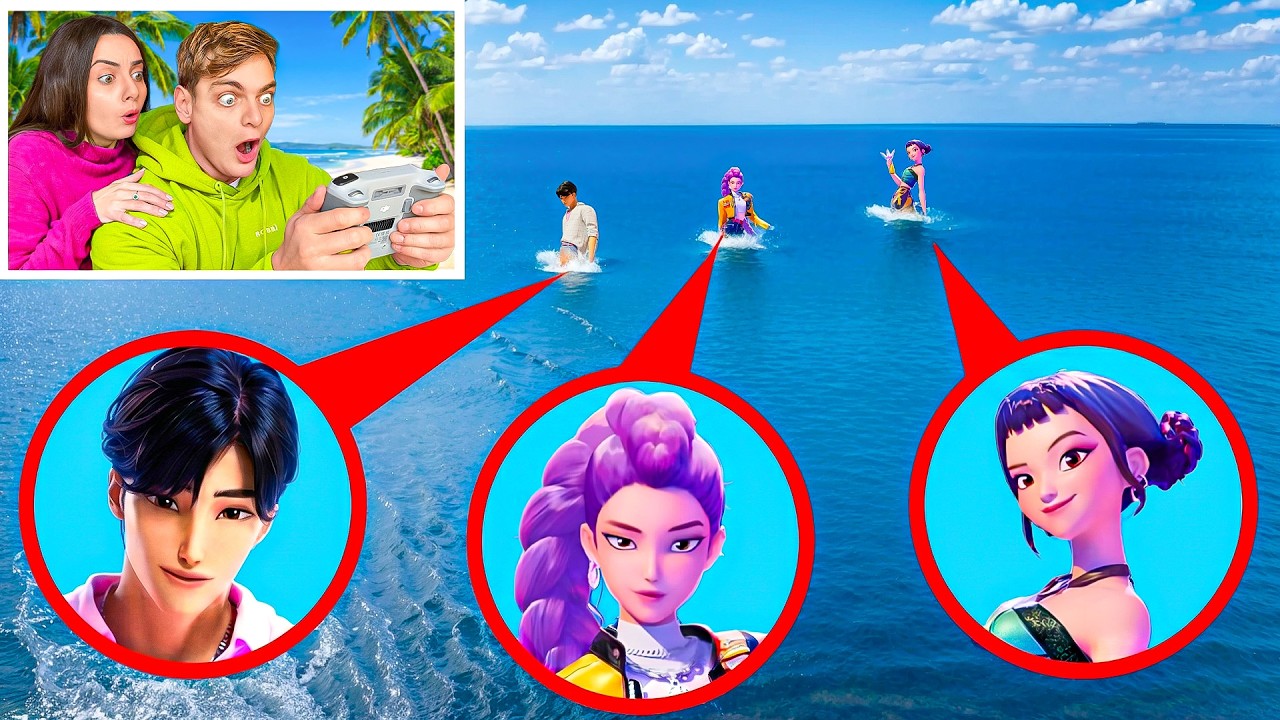 5 STORIE SPIO CON IL DRONE DI DANI E ROBBI NELLA VITA REALE! KPOP DEMON HUNTER e STRANGER THINGS