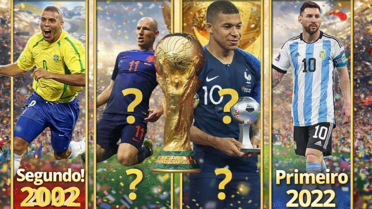 Os 3 melhores jogadores de cada Copa do Mundo (2002 até 2022)