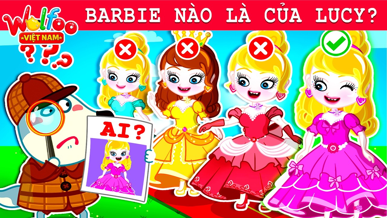 Wolfoo Việt Nam ⭐ Thám Tử Wolfoo 🕵️ Truy Tìm Búp Bê Barbie Mất Tích Cho Lucy 🧸 Hoạt Hình Thiếu Nhi